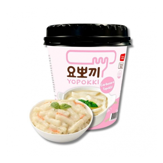 Paste Instant din orez Yopokki Carbonara Topokki 120g MLL