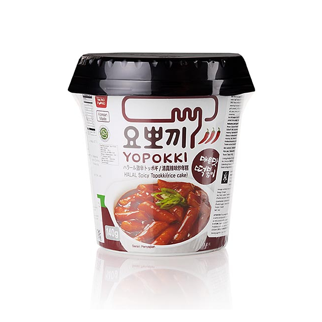 Paste Instant din orez Yopokki Hot Spicy Topokki 120g MLL