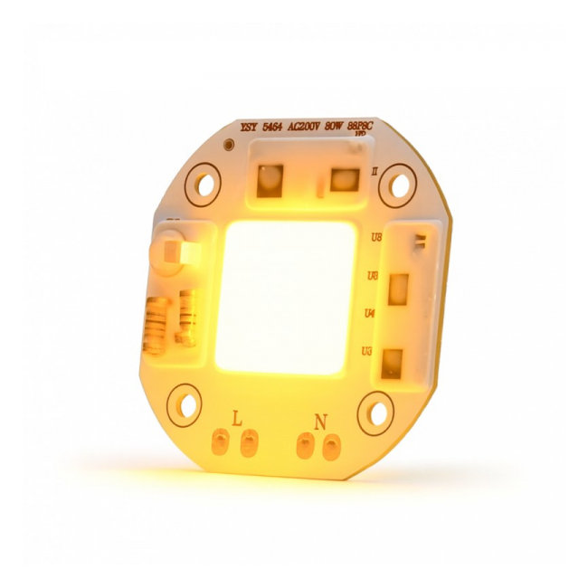 Pastila LED COB 50W cu Lumina Galbena 220V AC / XSY-5454 20C067 XXM