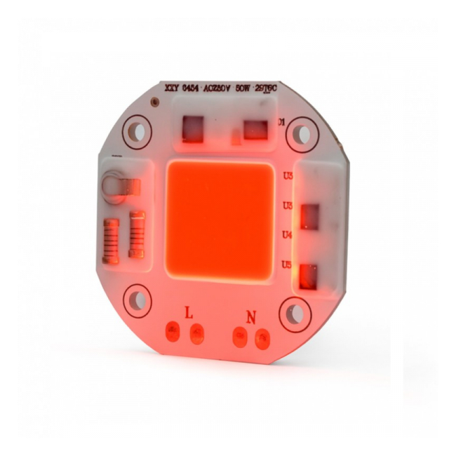 Pastila LED COB 50W cu Lumina Rosie 220V AC / XSY-5454 20C068 XXM