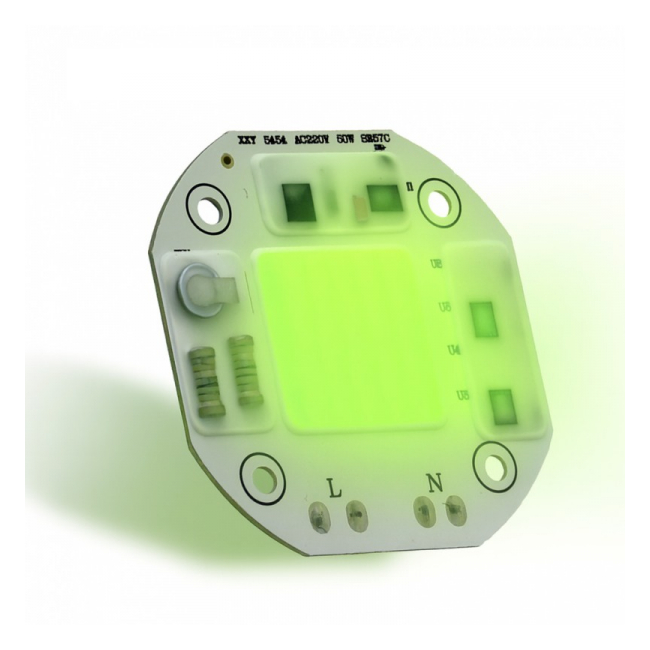 Pastila LED COB 50W cu Lumina Verde 220V AC / XSY-5454 20C066 XXM