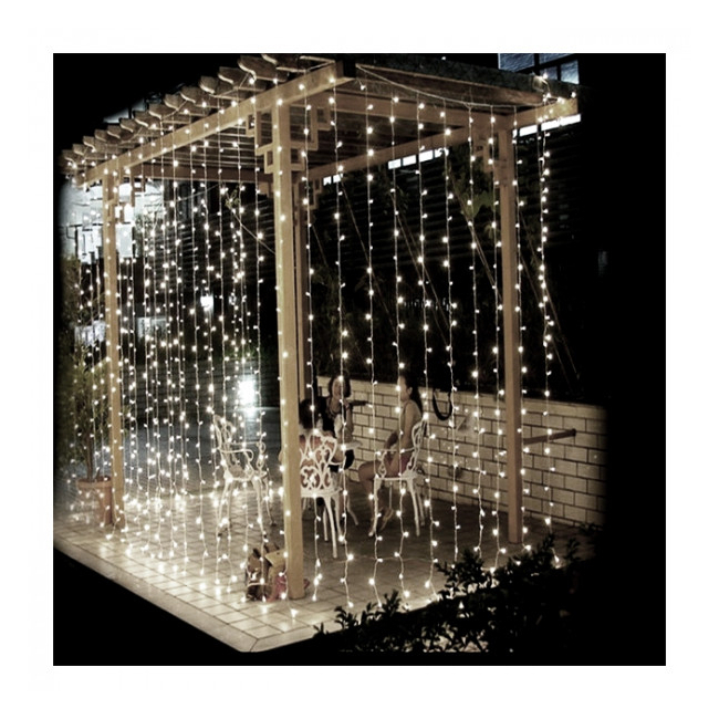 Perdea Exterior Flash Fir Verde Gros 12x1m 360LED V8 Alb Rece FN P TO1210W