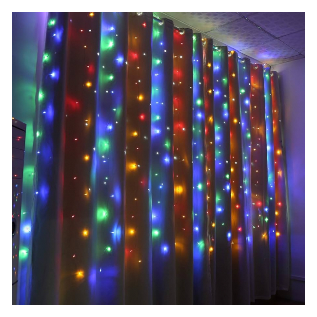 Perdea Exterior Flash Fir Verde Gros 3x6m 480LED V8 MultiColor FN P TO7080C