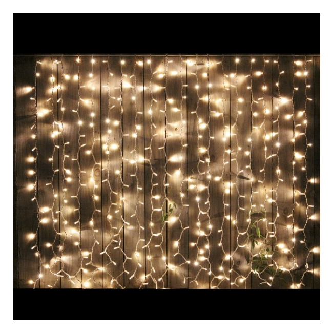 Perdea Luminoasa Craciun 8x1m 360LED V5 Alb Cald FA IP44 Joc Flash P 9015WW CPLL