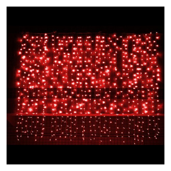 Perdea Luminoasa Craciun 8x1m 360LED V5 Rosii FA IP44 Joc Flash P 9015R CPLL