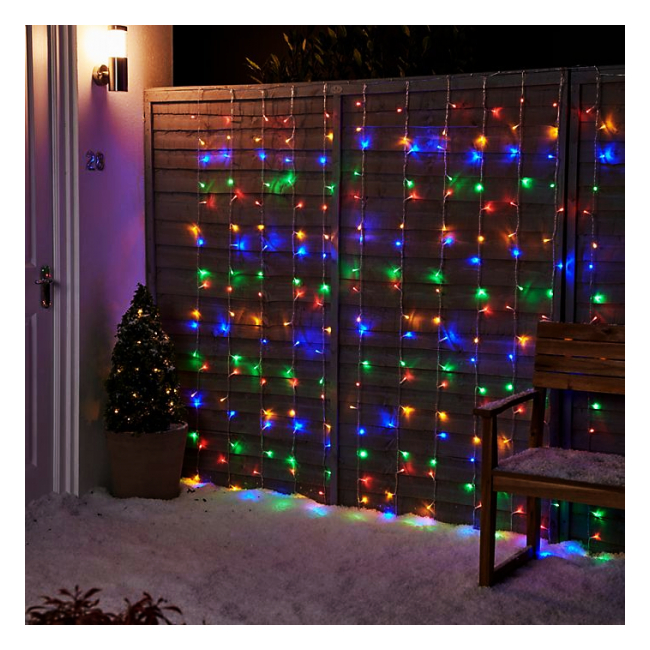 Perdea Luminoasa Exterior Flash Alb Prelungibila 6x3m 576LED FA Multicolora BRP