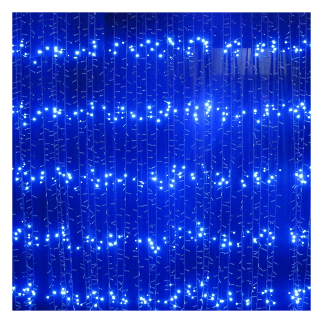 Perdea Luminoasa Ploaie 2.5x1.5m 230LEDuri Albastre Viteza Reglabila BZ