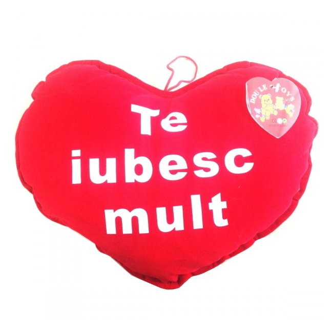 Pernuta Rosie cu Mesajul Te Iubesc Mult 45cm