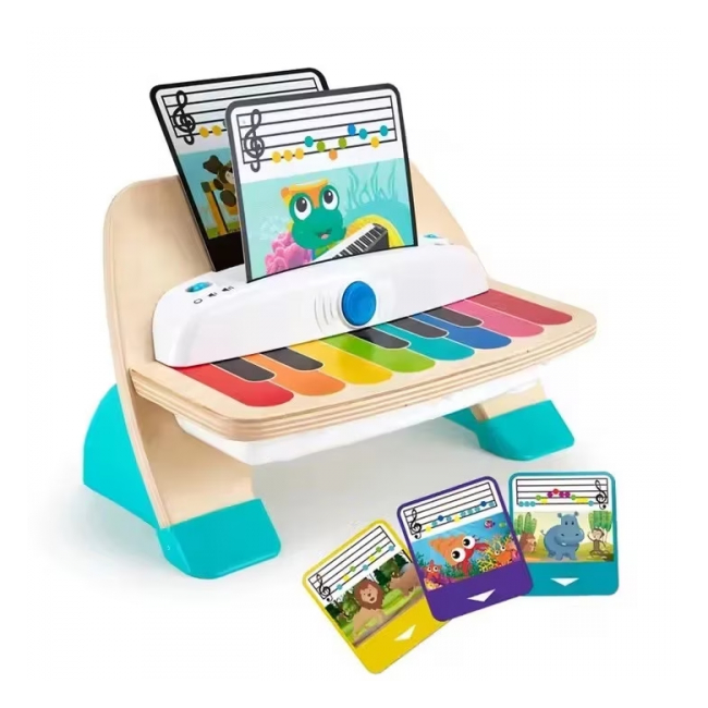 Pian interactiv pentru copii Magic Touch lemn 17x25x31cm CDL3011 CWT