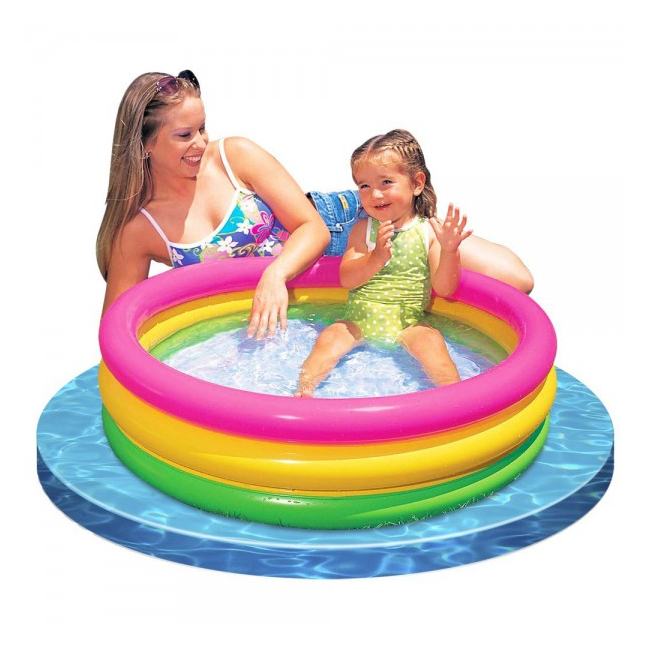 Piscina Gonflabila Rotunda 86x25cm Rainbow Intex 57104