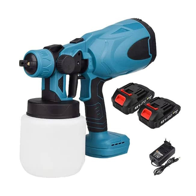 Pistol de vopsit 2 acumulatori 48V 800ml presiune ajustabila 3 moduri pulverizare SNH