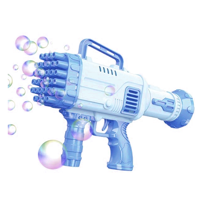 Pistol Jucarie Bazooka Bubble Gun 32 Baloane de Sapun Albastru KLX