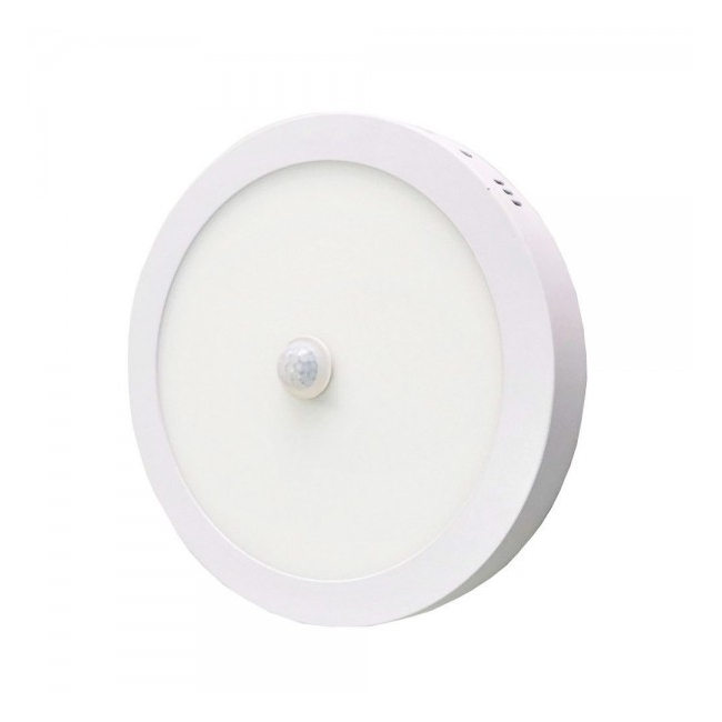 Plafoniera LED Rotunda cu Senzor Miscare 18W 22cm Alb Rece 6000K TKO