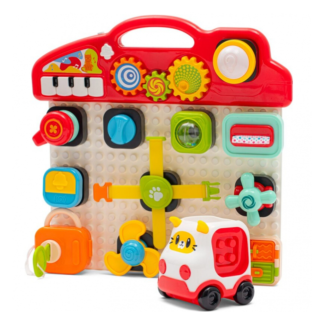 Plansa de constructie muzicala tip Montessori 15 piese Multicolor HE8081 CWT