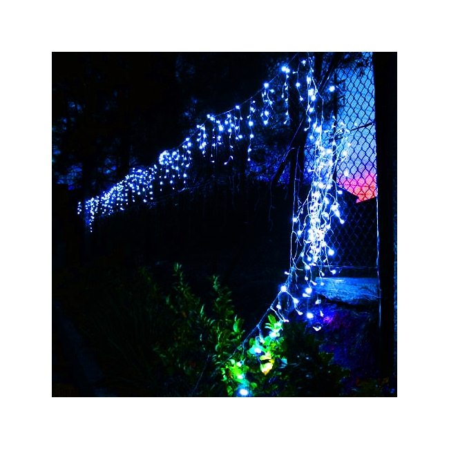 Instalatie Craciun 3x0.5m 120LED Albastre Franjuri FI P MRL