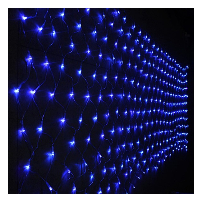 Plasa Luminoasa Craciun 160 LEDuri Albastre 6x0.5m 4Randuri 5486