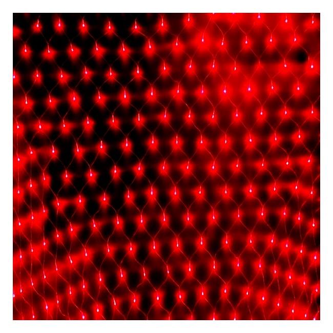 Plasa Luminoasa Craciun Exterior 3x3m 360LED Rosu FIFN P 6017