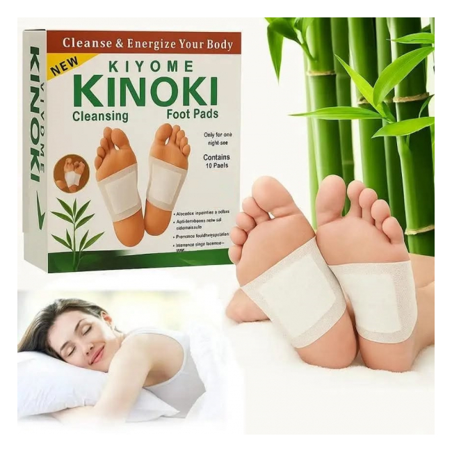 Plasturi pentru Detoxifiere Cataplasme pentru Talpa Kinoki 10 bucati CNN50318