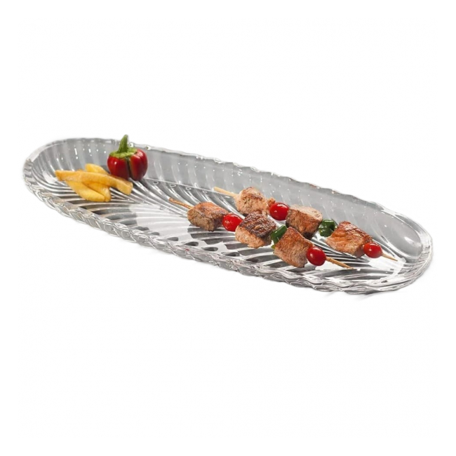Set 3 Platouri ovale din sticla Kaveh Santa 33cm BM1110 3xCNN41412