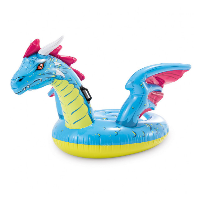 Pluta Saltea Gonflabila Copii DRAGON Ride-On 3+  201x191cm Intex 57563