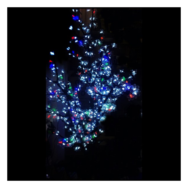 Pomisor de Craciun pentru Exterior 400LED Albe si Multicolore 150cm TO