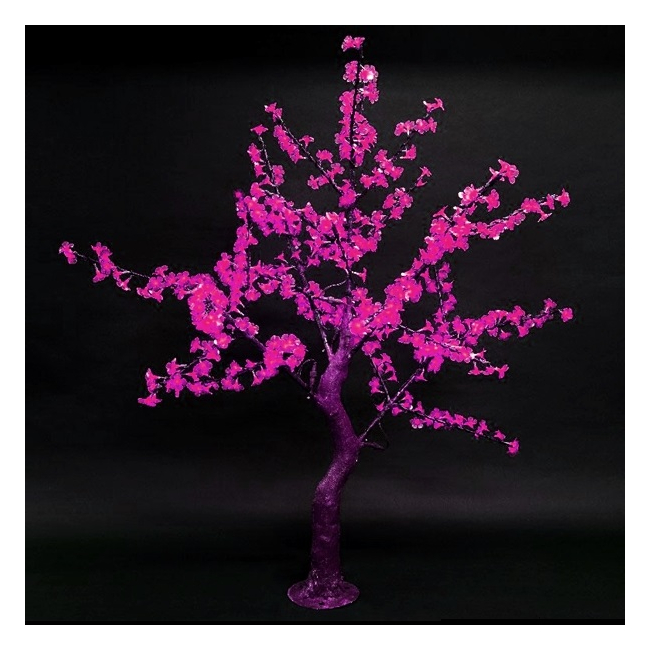 Pomisor Decorativ Bonsai Luminos IP44 Terasa 768LEDuri 180cm Roz 220V