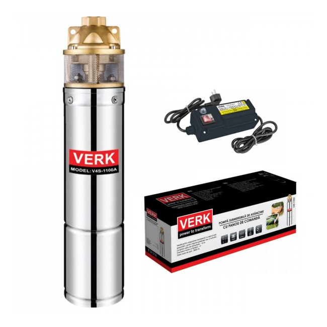 Pompa Submersibila Adancime cu Panou de  Comanda  1100W Verk V4S1100A
