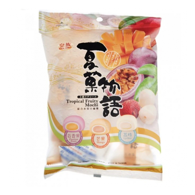 Prajitura mochi Qmochi cu aroma de fructe tropicale 120g Taiwan Dessert TD MLL