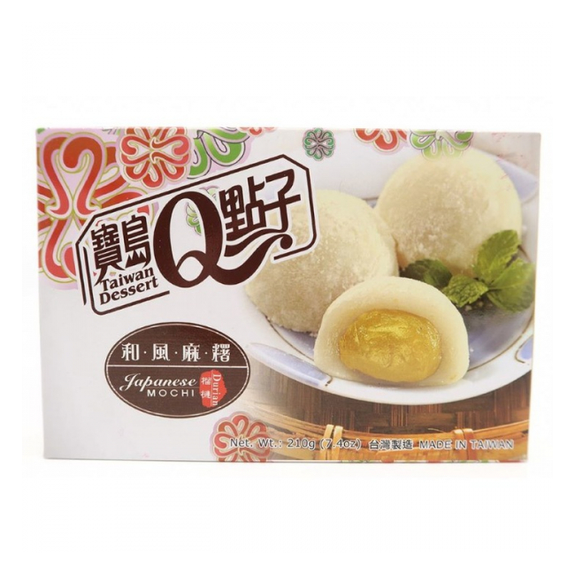 Prajituri Mochi QMOCHI cu aroma de durian 210g Taiwan Dessert TD MLL