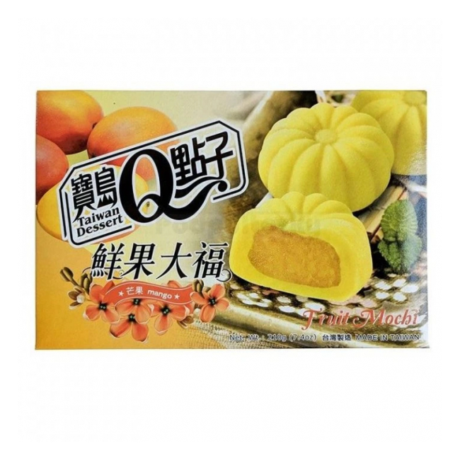 Prajituri Mochi QMOCHI cu aroma de mango 210g Taiwan Dessert TD MLL