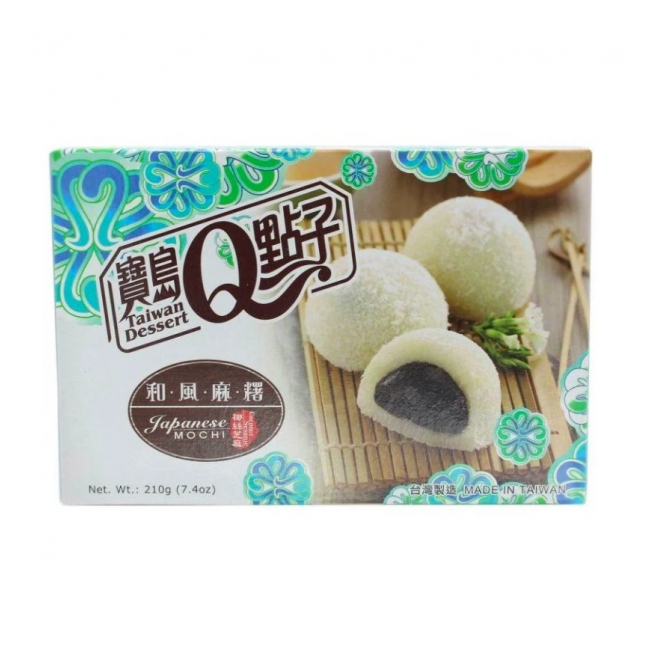 Prajituri Mochi QMOCHI cu aroma de susan de cocos 210g Taiwan Dessert TD MLL