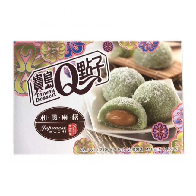 Prajituri Mochi QMOCHI cu pandan si aroma de cocos 210g Taiwan Dessert TD MLL