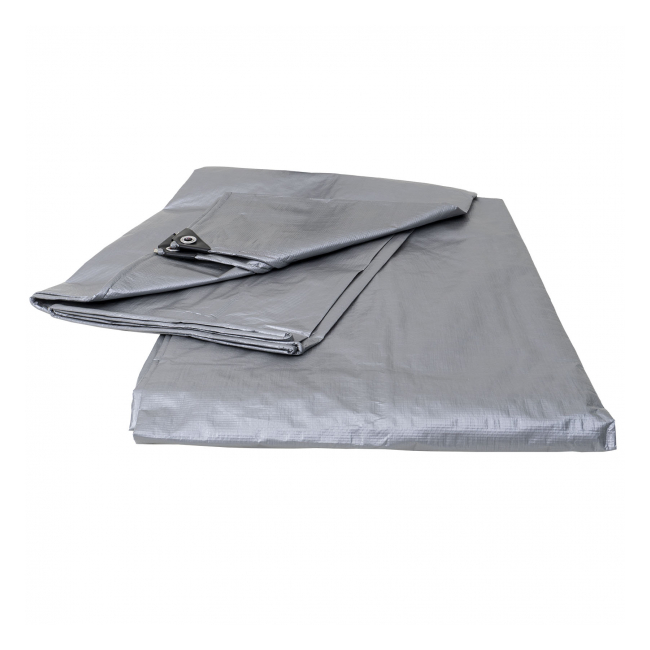 Prelata impermeabila UV inele prindere 6x6m 130gr/mp Silver Zilan ZTS8095