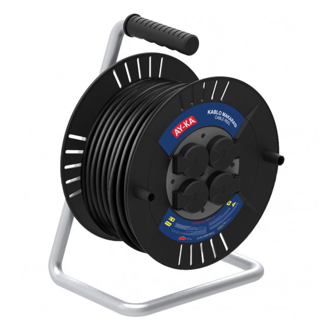 Prelungitor cu derulator ruleta tambur 40m cablu 3x1.5mm AY-KA SPN 59 400 40