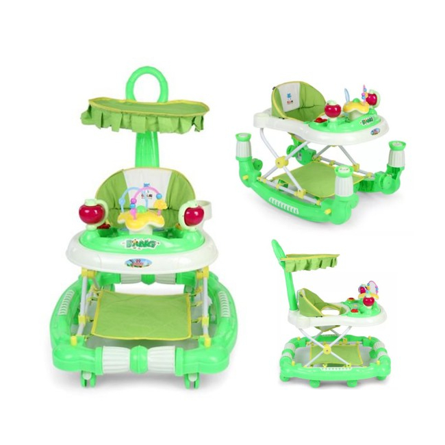 Premergator Balansoar 2in1 Copii Muzical Reglabil Verde MRD629