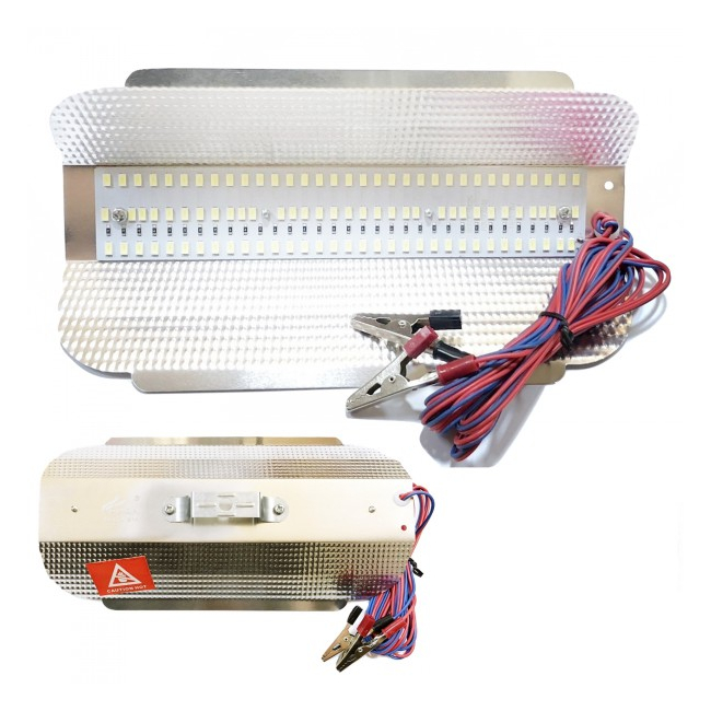 Proiector Led SMD 50W cu Reflector Aluminiu, Cablu Clesti 12V CaiCai
