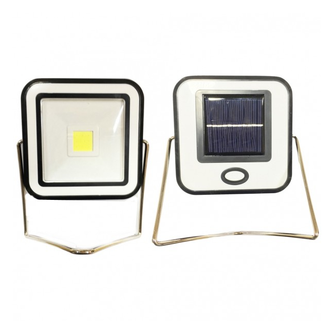 Proiector COB LED 10W Alb Rece Incarcare Panou Solar si la USB RYT913