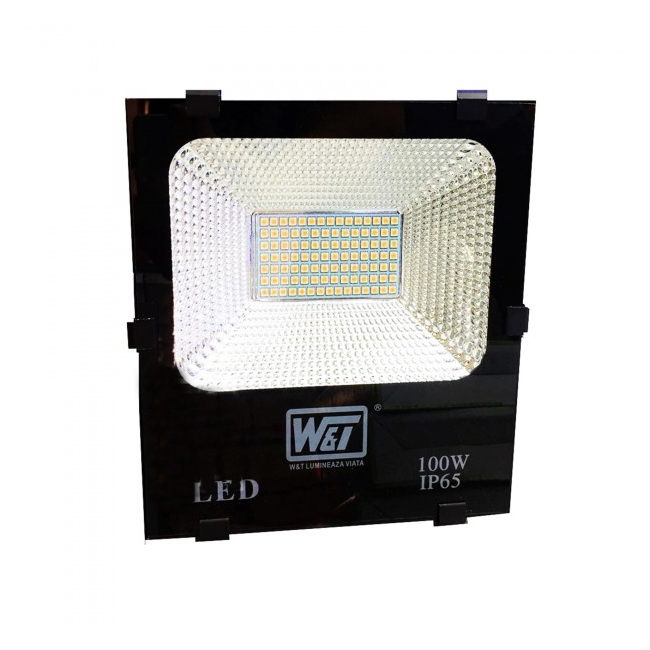 Proiector LED 100W 105LEDuri SMD Alb Cald IP65 220V WT