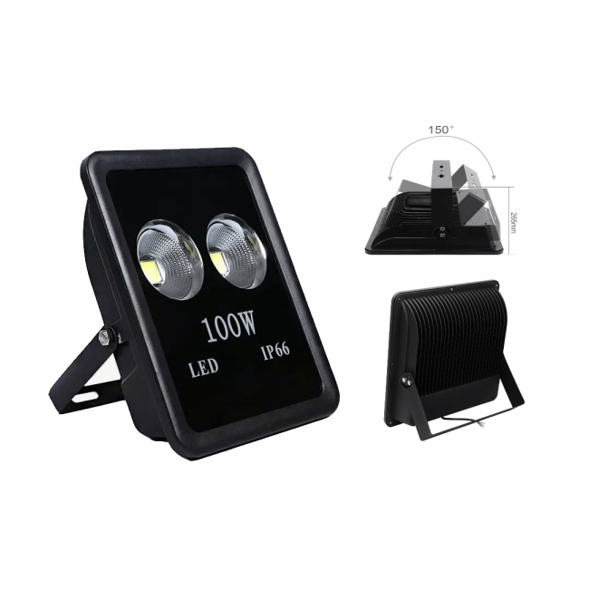 Proiector LED 100W Alb Rece 220V IP66 2x50W MNR8722