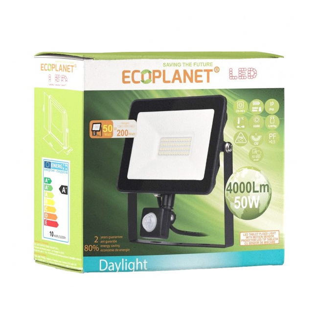 Proiector LED 50W 4000lm 220V 6500K IP65 Clasa A Ecoplanet