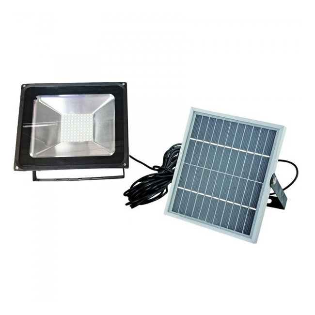 Proiector LED 50W cu Panou Solar si Telecomanda ON/OFF