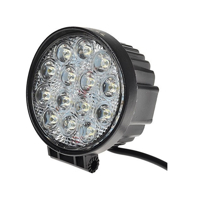 Set Doua Proiectoare LED Auto Offroad 14 LEDuri 42W 12V/24V Rotund