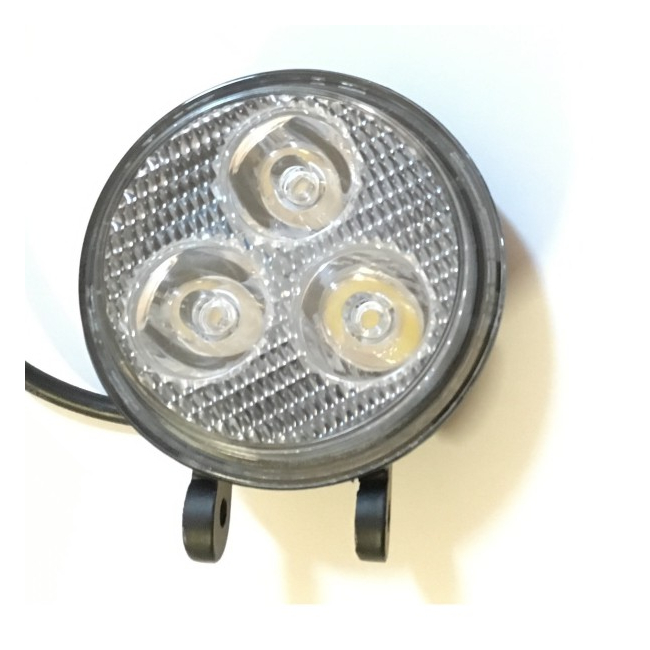 Proiector LED Auto Offroad 3 LEDuri 9W 12V/24V Rotund