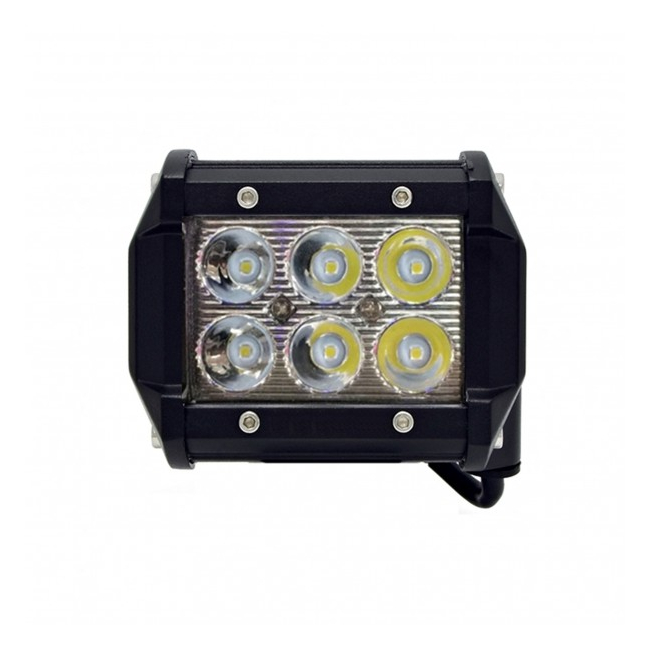 Proiector LED Auto Offroad 6 LEDuri 18W 12V/24V Dreptunghiular