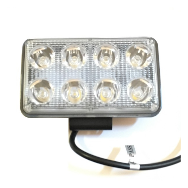 Proiector LED Auto Offroad 8 LEDuri 24W 12V/24V Dreptunghiular