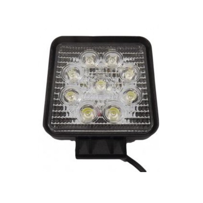 Proiector LED Auto Offroad 9 LEDuri 27W 12V/24V Patrat