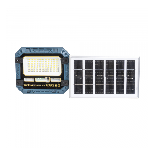 Proiector LED Panou Solara telecomanda 100W Zilan IP66 ZTS8984