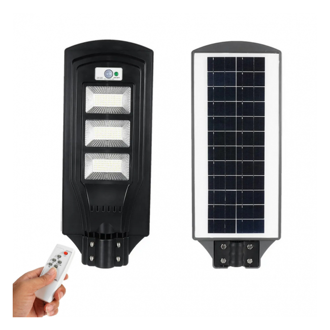 Proiector Panou Solar 90W LED IP65 Senzor PIR Telecomanda cu Suport