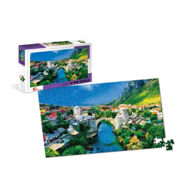 Puzzle classic 300 piese Orasul de langa munte 88165 CWT