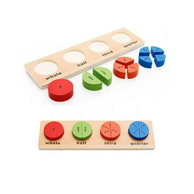 Puzzle copii lemn Cerc Partile Intregului MWZ 5051 CWT